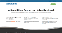 Desktop Screenshot of mcdonaldroad.org